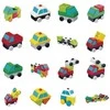 Magnetinis konstruktorius „People Blocks”, judantys automobiliai / 18 kaladėlių