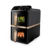 Karšto oro gruzdintuvė Philips 4000 ser. „Airfryer“ su 2 krepšeliais, 2750 W (Pažeista pakuotė)