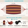 Anyoo lauko hamakas su skersiniu strypu, 210 x 150 cm, 200 kg, raudonas, AY-Stripes-Hammock-red-40