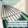 Anyoo lauko medvilninis hamakas su tvirtinimo diržais, 270 x 152 cm, 200 kg, žalias, AY-Stripe-Hammock-žalias-40