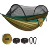 NATUREFUN ultralengvas turistinis hamakas su tinkleliu nuo vabzdžių, 2,75 x 1,4 m, 300 kg, NFNY/275140SK