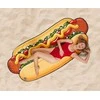 Rankšluostis Big Mouth Paplūdimio kilimėlis, Hot Dog