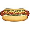 Rankšluostis Big Mouth Paplūdimio kilimėlis, Hot Dog