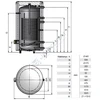 Vandens šildytuvas NIBE-BIAWAR MEGA W-E220.81 220L vertikalus, be teno