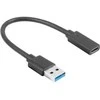 LANBERG AD-UC-UA-03 adapteris USB TYPE-C F - USB Type-A M 15cm Juodas
