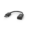 Nedis 0,2 m DisplayPort 1.2 – HDMI laidas, juodas [DisplayPort Male – HDMI Female]