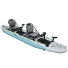 Dvivietė pripučiama minama baidarė AMBER I-Cruiser II, FLAP pedal, 42 x 100 x 20 cm, Urban Sky, Dropstich PVC