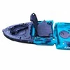 Vienvietė modulinė minama žvejybinė baidarė AMBER GOBY I 8.9, FLAP pedal, 274 x 80 x 35 cm, Juodas Teal, HDPE (Nemokamas pristatymas) (Nemokamas pristatymas)