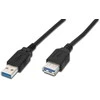 Assmann Electronic DIGITUS USB 3.0 ilgintuvas A tipas M/F 1.8m USB 3.0 atitinka bl
