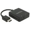 Delock adapterio kabelis HDMI-A kištukas > HDMI + Audio Extractor 4K
