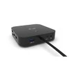 I-TEC USB-C Dviguba Ekrano MST prijungimo stotis 2x DP 1x GLAN 3x USB 3.1 2x USB 2.0 1x USB-C-Data 1x Audio / Mic Jack be maitinimo adapterio
