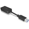 Raidsonic ICY BOX USB 3.0 į VGA adapteris – iki 1080p Full HD raiška (1920x1080px). VGA, USB 3.0