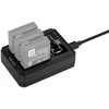 Baterijų Įkroviklis - JJC DCH DB120TC Multi Baterija Charger, Intelligent Charging, Compact Design, Juodas