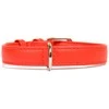 Collar Antkaklis odinis GLAMOUR raudonos sp. 2.0cm x 30-39cm