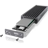 Icy Box RaidSonic ICYBOX IB-1817MC-C31 išorinis korpusas, skirtas PCIe NVMe/SATA M.2 SSD USB 3.1 Type-C Pilkas