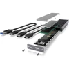 Icy Box RaidSonic ICYBOX IB-1817MC-C31 išorinis korpusas, skirtas PCIe NVMe/SATA M.2 SSD USB 3.1 Type-C Pilkas