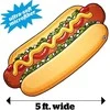 Rankšluostis Big Mouth Paplūdimio kilimėlis, Hot Dog