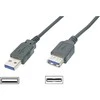 Assmann Electronic DIGITUS USB 3.0 ilgintuvas A tipas M/F 1.8m USB 3.0 atitinka bl