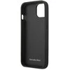 Mercedes Benz Apple iPhone 13 Mini Mercedes dėklas odinis Perforated Area (MEHCP13SCDONA) mėlynos spalvos