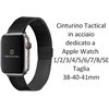 Tactical 333 Loop Magnetic Stainless Steel apyrankė skirta Apple Watch 1/2/3/4/5/6/7/8/9/SE 38/40/41mm juodos spalvos