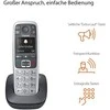 Gigaset fiksuotojo ryšio telefonas Gigaset E560 telefonas pilkas / sidabrinis S30852-H2708-B101