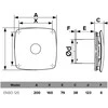Vonios kambario ventiliatorius Vlano ENSO 100 T (Su Laikmačiu) 100 mm