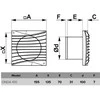 Vonios ventiliatorius Vlano ONDA 100 T (su laikmačiu) ⌀100 mm
