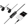 Dvigubas mikrofonas BOYA 3.5mm jungtis, juodas / BY-M1DM / BOYA10002