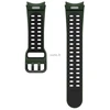 Extreme Sport silikoninis dirželis 20mm (M/L)  išmaniesiems laikrodžiams Samsung Galaxy Watch6/Watch5, Žaliai/Juoda