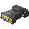 Adapteris DELTACO DVI-A-M - VGA-F, juodas / DVI-4-K
