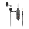 Dvigubas mikrofonas BOYA 3.5mm jungtis, juodas / BY-M1DM / BOYA10002