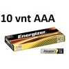 Energizer Industrial LR03 AAA Alkaline Elementai 10 Vnt