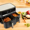 Karšto oro gruzdintuvė Tefal Dual Easy Fry &amp; Grill EY905B, 2700 W, 2 krepšeliai (5,2 litro + 3,1 litro)