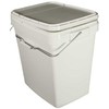 Okko Affek Design SQUARE BUCK WITH LID 31X30X40CM 25L WHT
