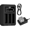 Baterijų Įkroviklis - JJC DCH DB120TC Multi Baterija Charger, Intelligent Charging, Compact Design, Juodas