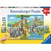Ravensburger Dėlionė 2x24 vnt. - Sveiki atvykę į zoologijos sodą