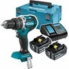 Makita DHP484RTJ Akumuliatorinis smūginis gręžtuvas, 18 V, 2x 5,0 Ah Li-ion, 54/30 Nm, 1,6kg, LED, MAKPACK