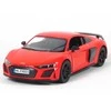 KiNSMART automobilis, 2020 Audi R8 Coupé, raudonas