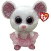 Meteorų talismanas Ty Beanie Boss Mouse balta balerina - Nina 15 cm