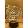 Lempa 3D Led Rick and Morty