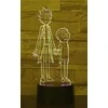 Lempa 3D Led Rick and Morty