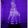 Vaikiškas šviestuvas 3D Led Attack on titan