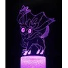 Vaikiškas šviestuvas 3D Led Pokemon