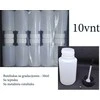 Tuščias buteliukas dažams su teptuku ir metaliniu rutuliuku 50ml (10vnt)
