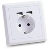 Rozetė potinkinė su 2xUSB jungtim, 2,4A, TESATEK