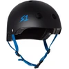 S1 LIFER HELMET - Juodas MATTE WITH CYAN STRAPS XS
