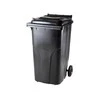 ISORT šiukšlių konteineris, 240 l, juodas