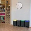 Keturių šiukšliadėžių rūšiavimui komplektas, 4 x 23 l, su pedalu