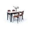Bond Artisan Oak Dining Table, juodos kojos, 139cm