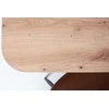Bond Artisan Oak Dining Table, juodos kojos, 139cm